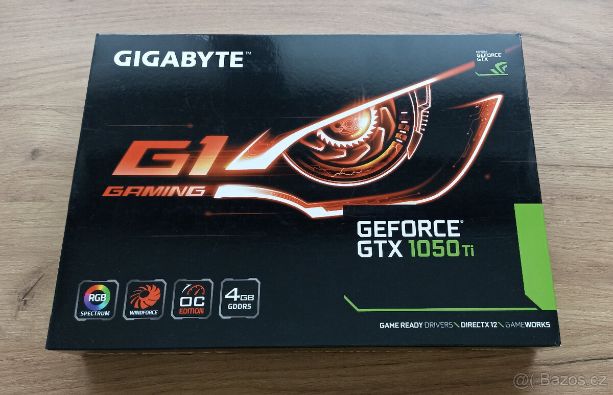 Funkční grafická karta Geforce GTX 1050Ti