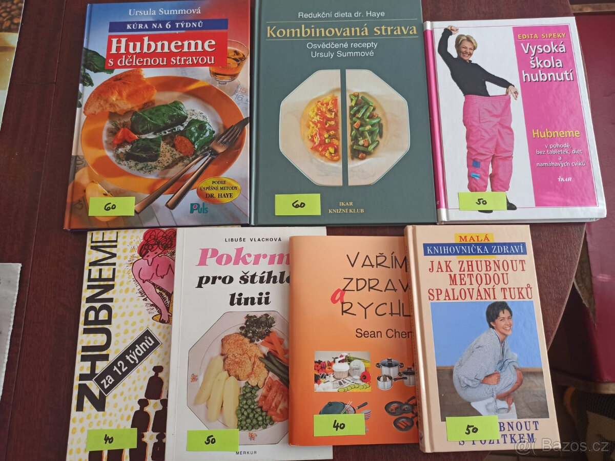Knihy s dietními recepty