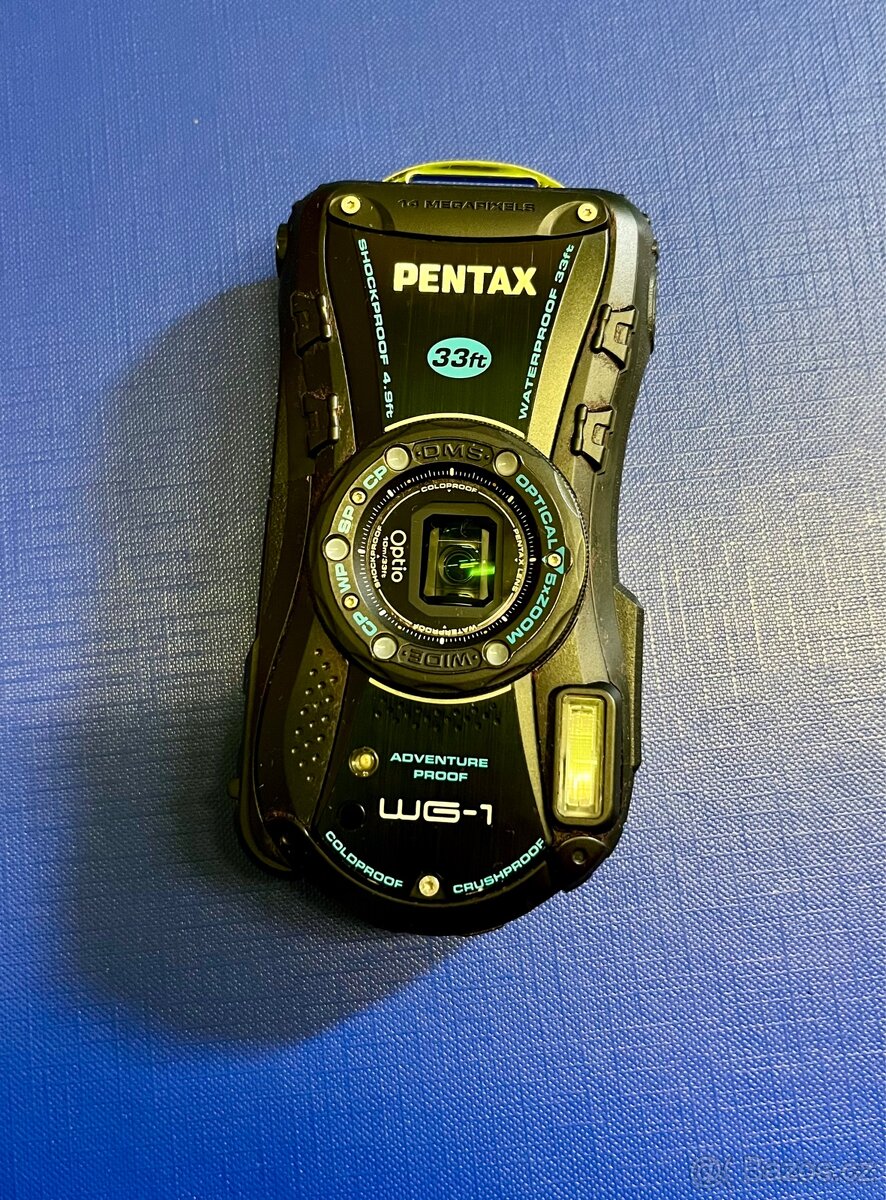 Odolný kompaktní fotoaparát Pentax Optio WG-1