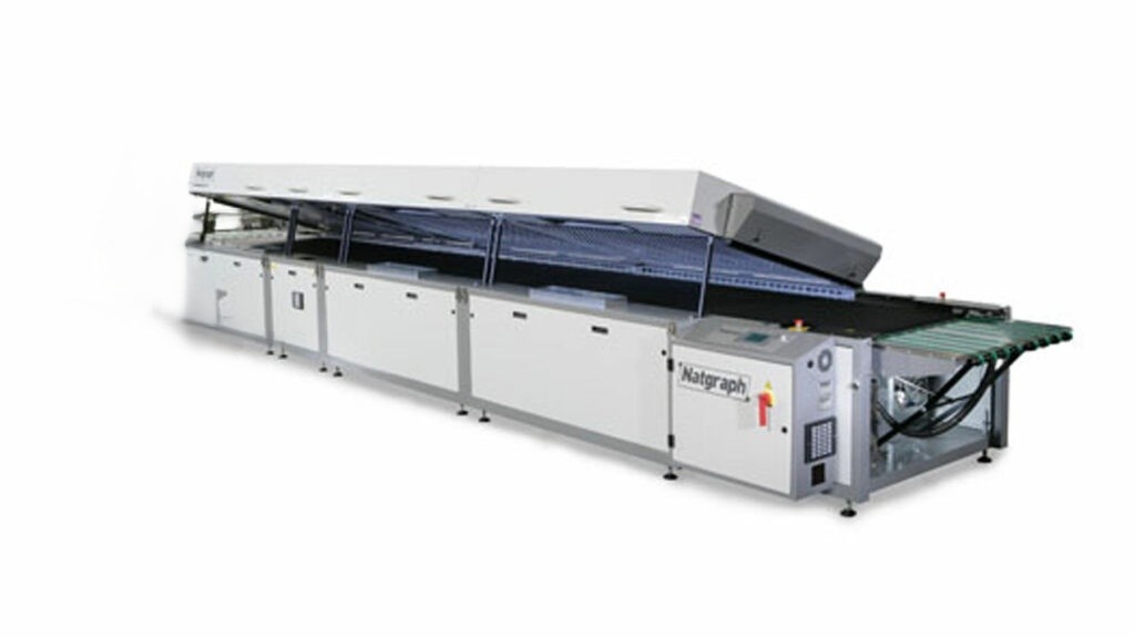 Sušící sítotiskový tunel s horkým vzduchem a UV NATGRAPH