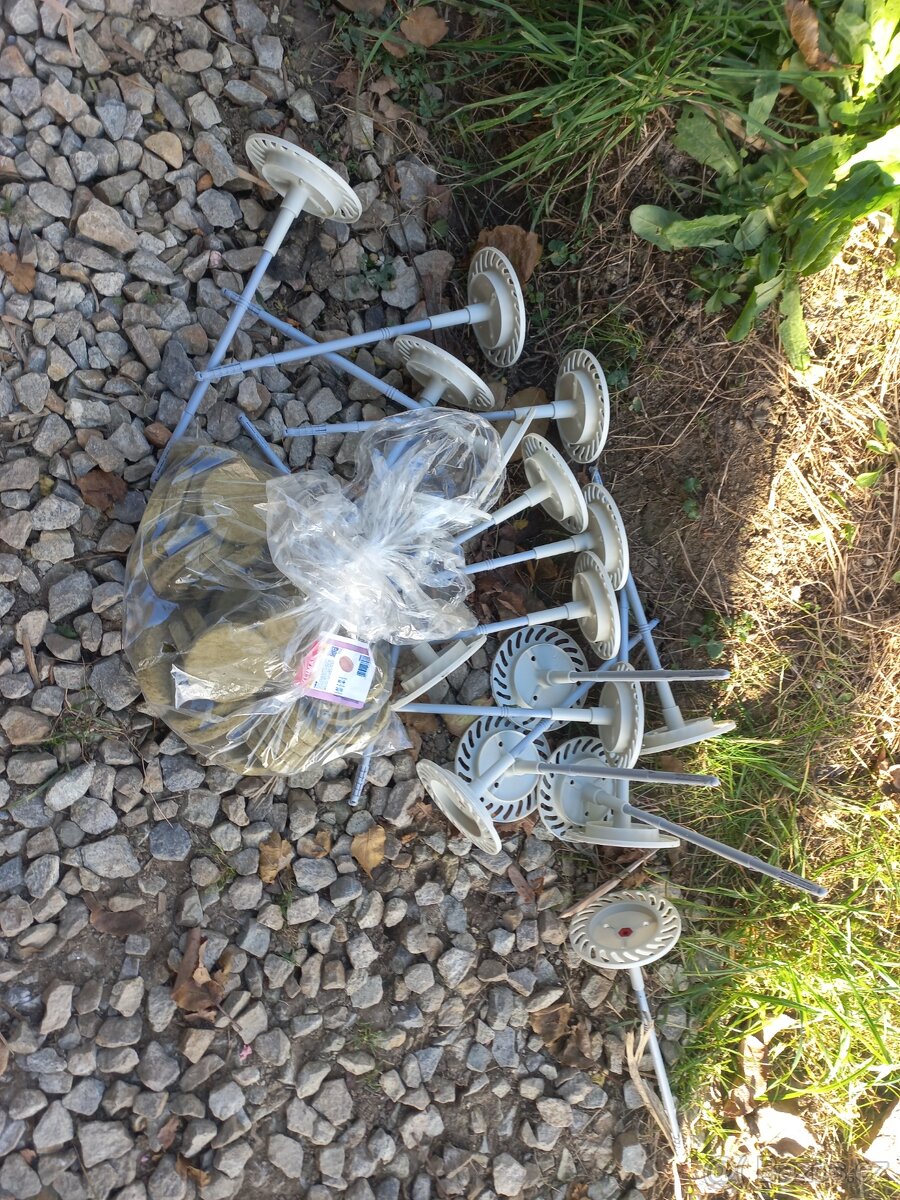 Talířová hmoždinka WKRET-MET ECO-DRIVE 8 s kovovým trnem a z