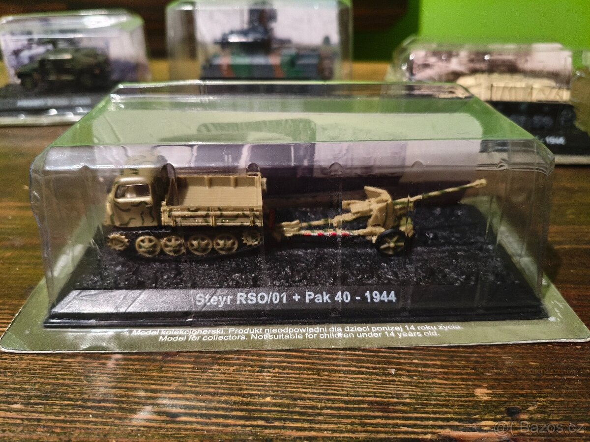 Modely tanků a vojenské techniky 1/72 blistr