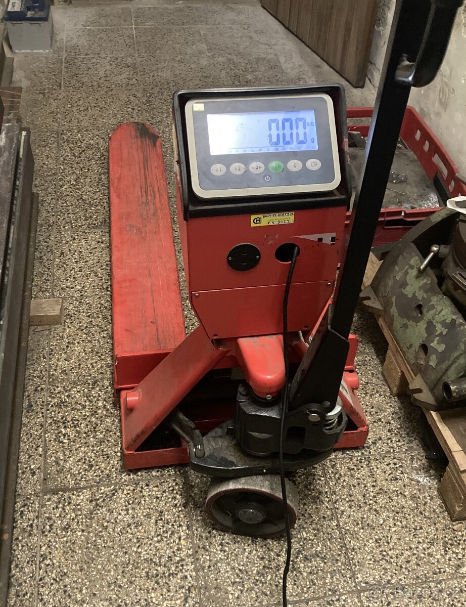 Paletový vozík Belet s váhou do 2000kg - paletové vozíky