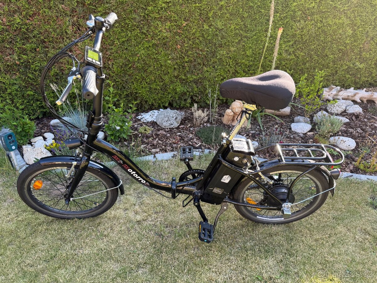 Skládací elektrokolo - černé