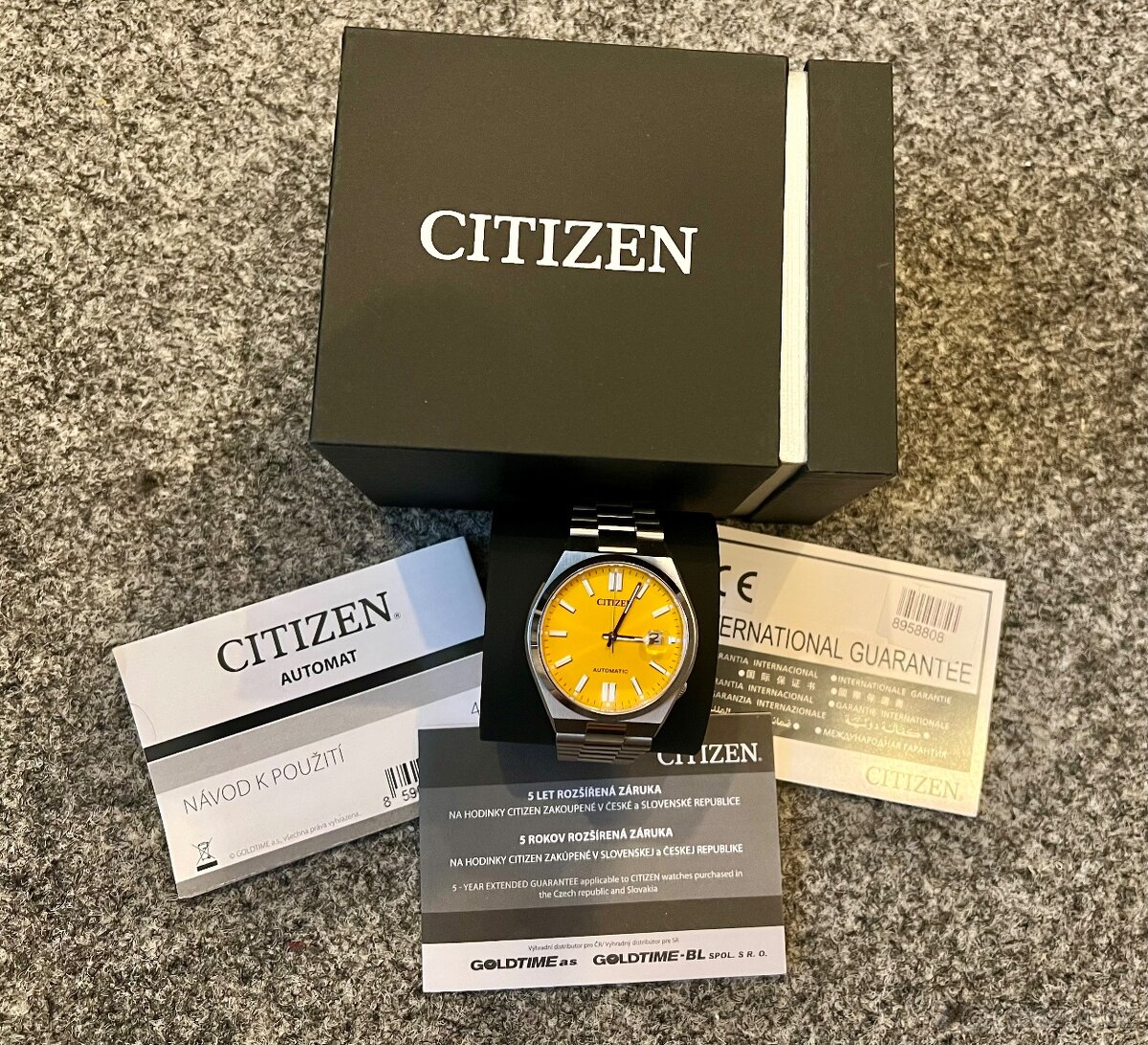 Citizen Tsuyosa Automatic Žluté