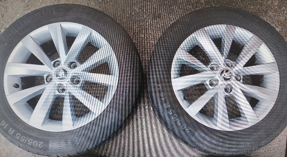 Alu kola 5x112 R16 ET 46 originál kola Škoda Octavia
