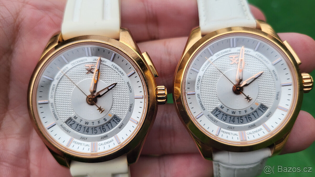 Hodinky TIMEX model T3C505 White and Gold color