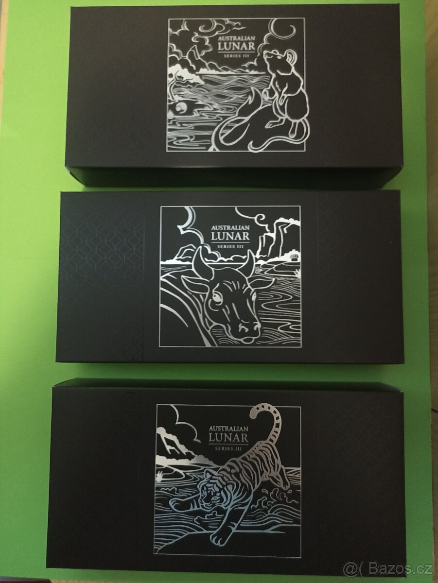 Lunární mince serie III 3x1oz komplet