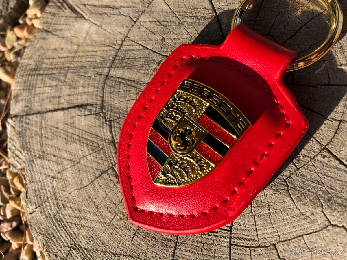 Červená klíčenka Porsche přívěšek na klíče - nová red