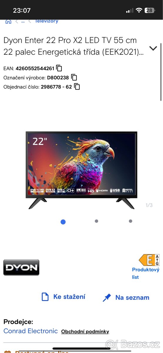Dyon TV - 22´´ ( 55 cm )