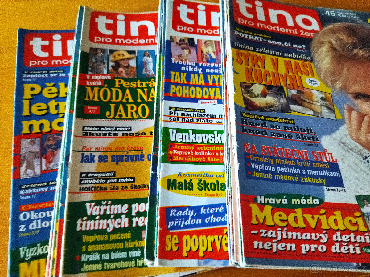 Tina a Katka, Vlasta,Knih.květy, Hobby,Magazín Dnes,Zdraví