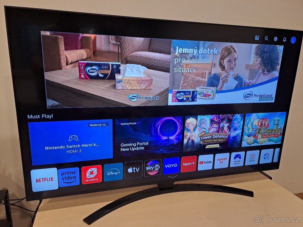 Smart TV 55" LG 55NANO76 - ZÁRUKA