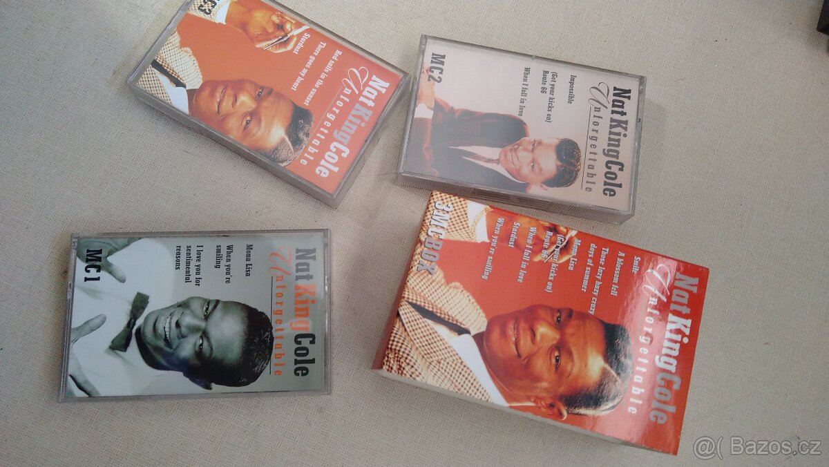 3 kazety hudební v jednom MC Box---- NAT KING COLE