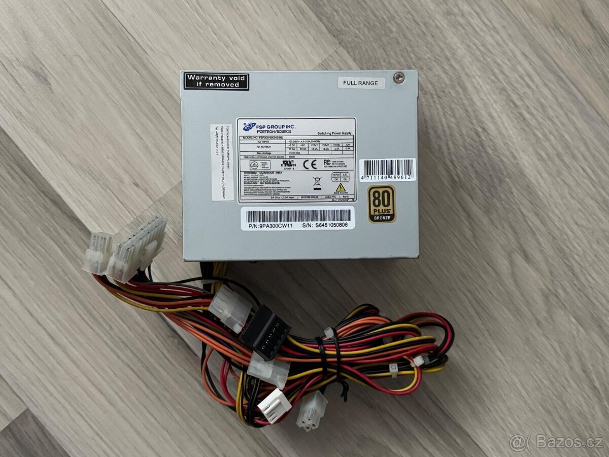 Počítačový zdroj FSP SFX 300W – kvalitní SFX napájecí zdroj