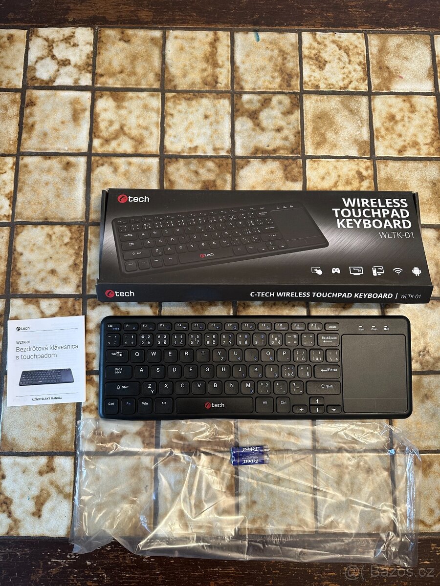 Bezdrátová klávesnice s touchpadem i-Tech / C-TECH WLTK-01