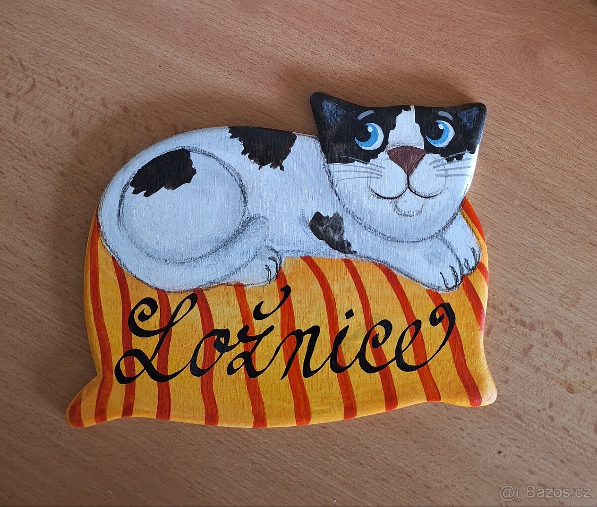 Cedulka ma dveře dřevěná