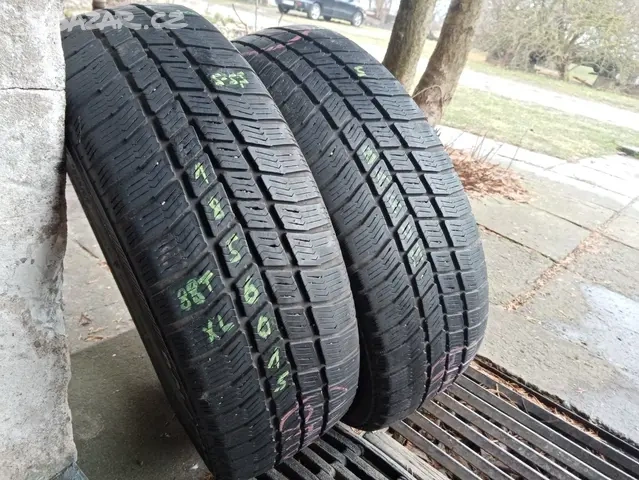 Zimní pneu 2kusy 185/60/15 vzorek 75% BARUM - dobírka možná