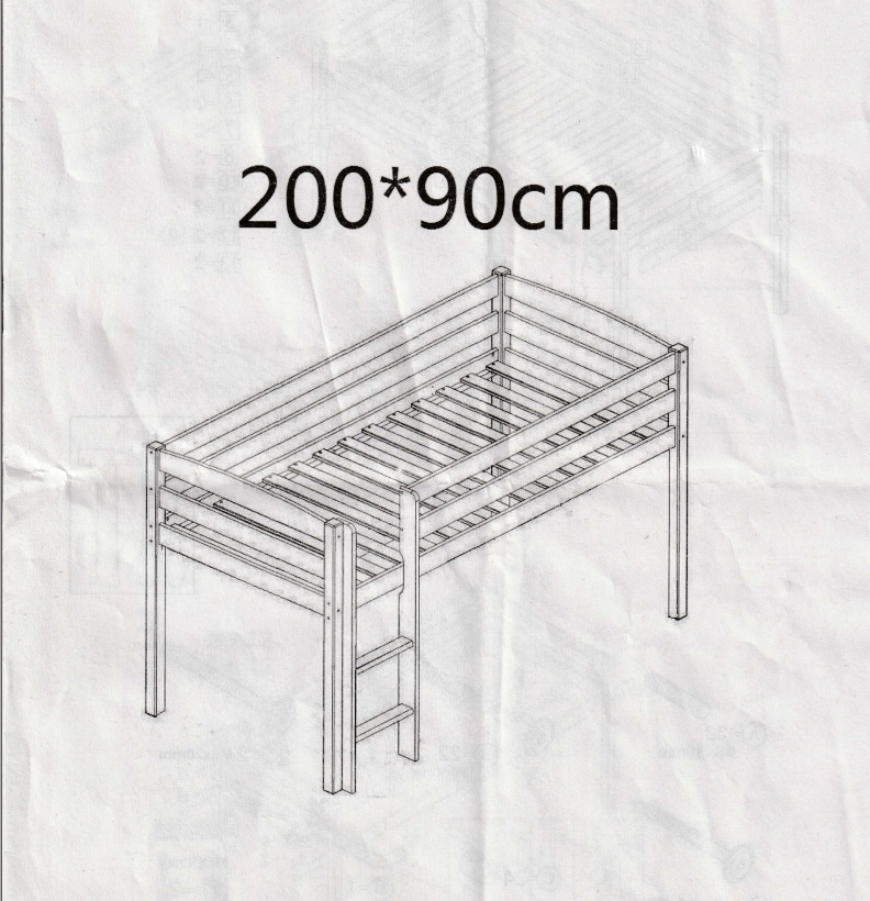 Patrová postel 200 x 90 cm