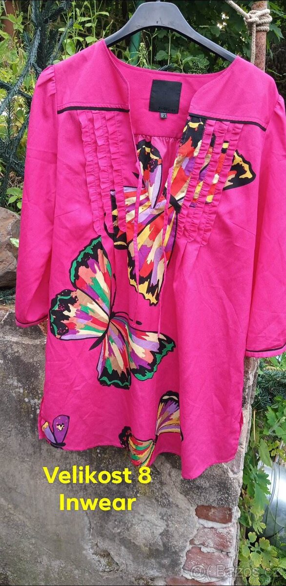 Dámská nádherná halenka motýly