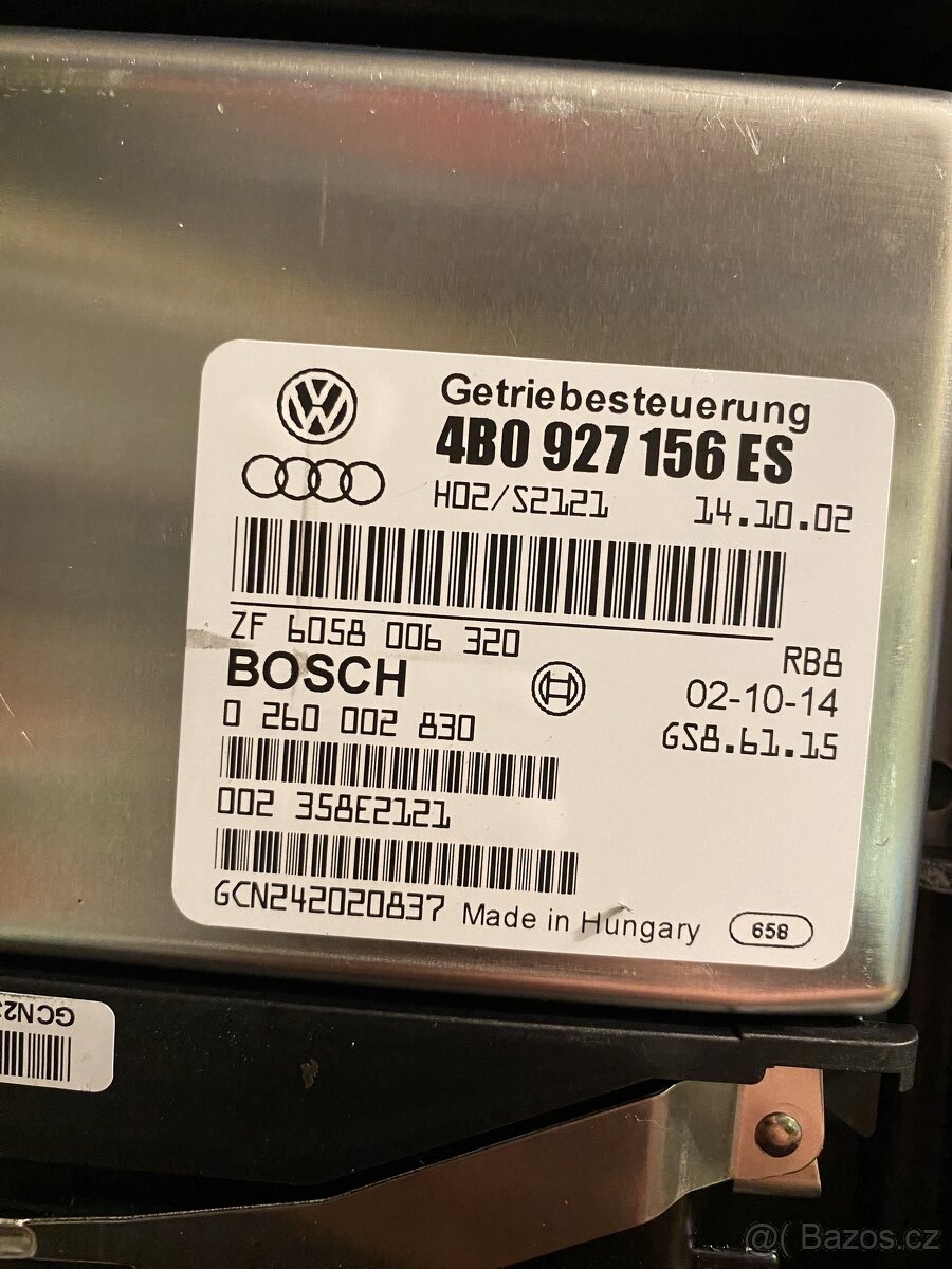 Audi A6 C5 jednotky automatů
