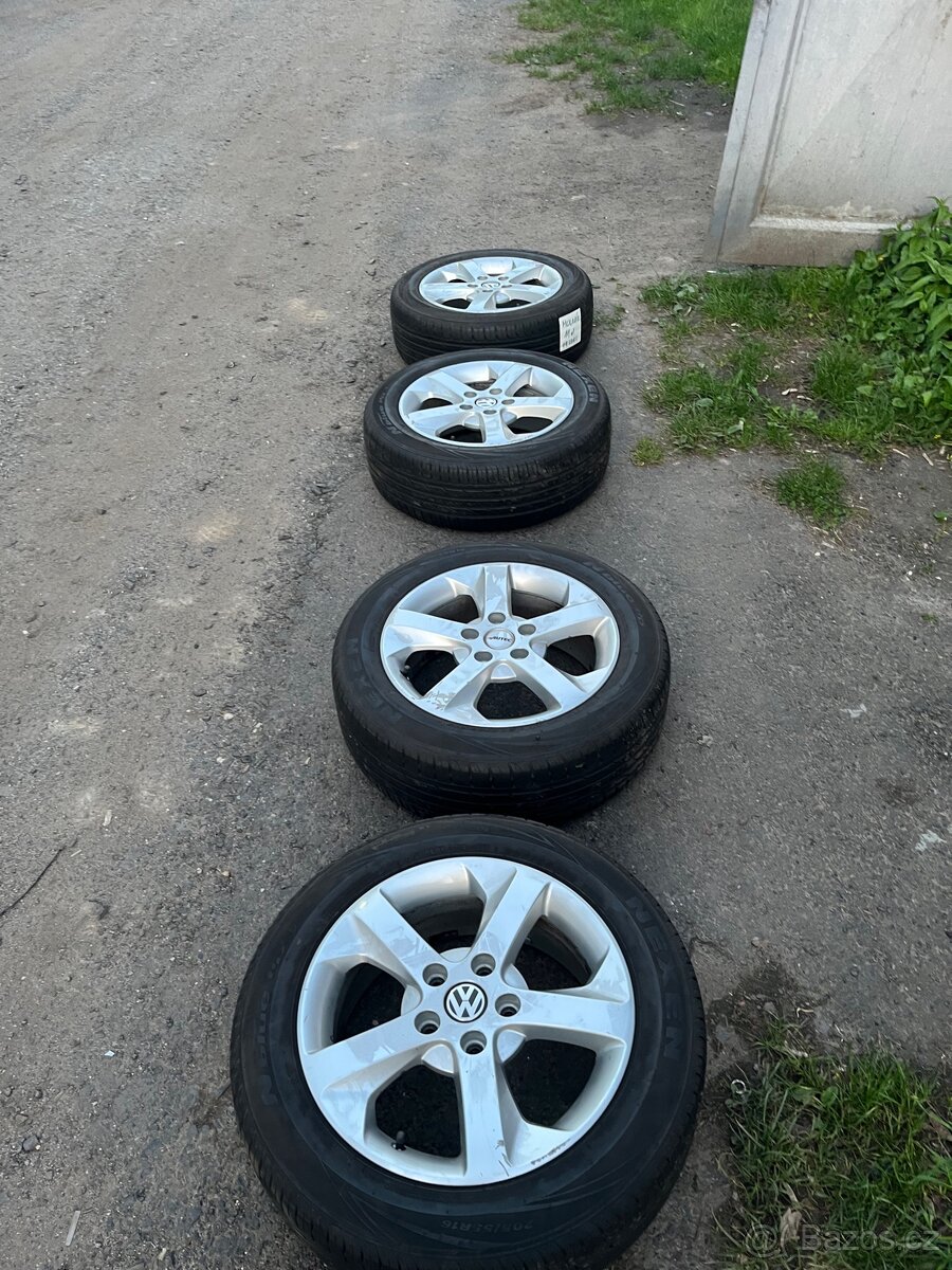Alu kola 5x112 R16 + letní pneu