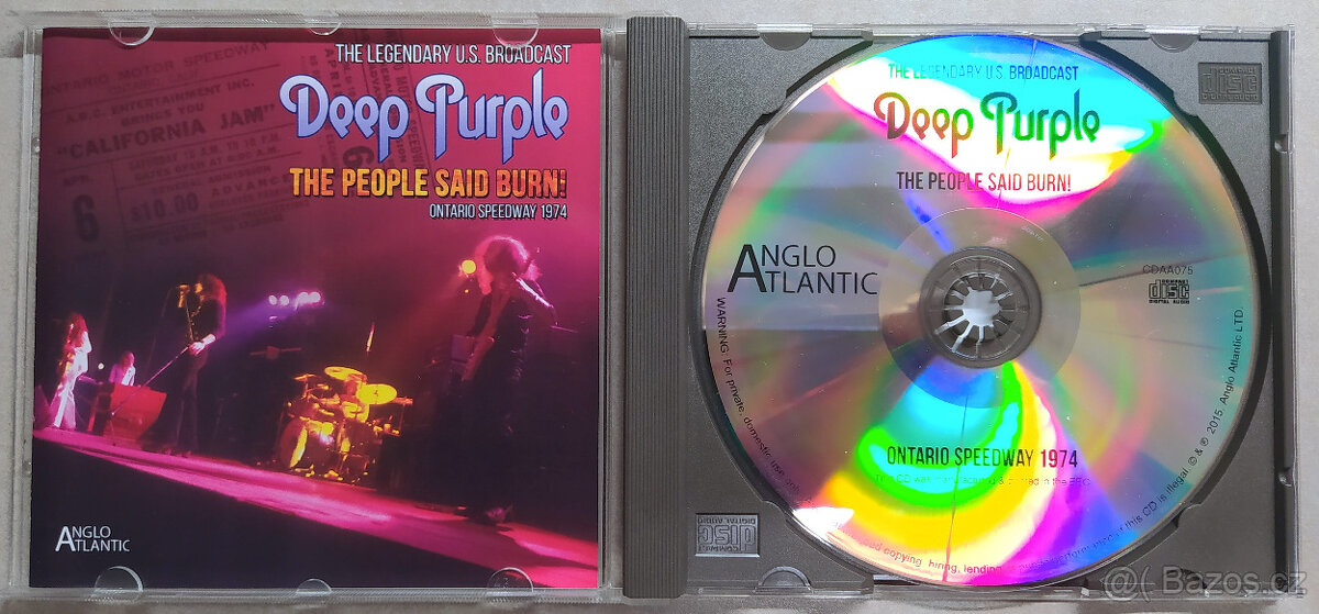 CD Deep Purple - People Said Burn (California Jam 1974)