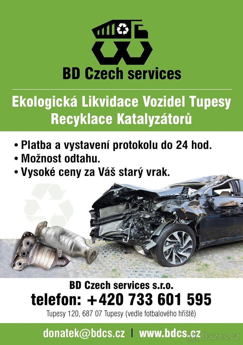 3500,- Kč za kompletní vrak- BDCS-Tupesy