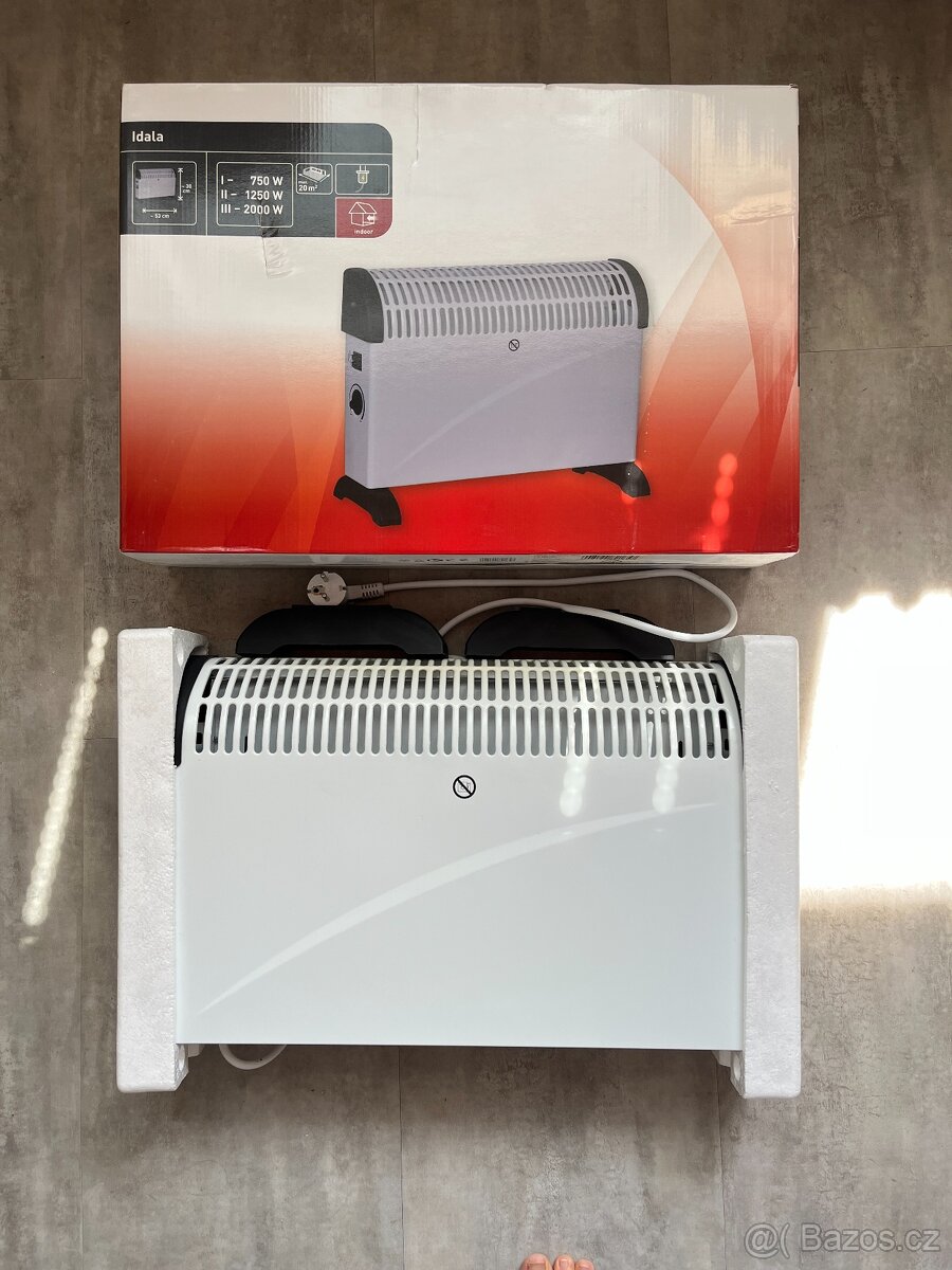 Konvektor Idala turbo, bílý, 2000 W