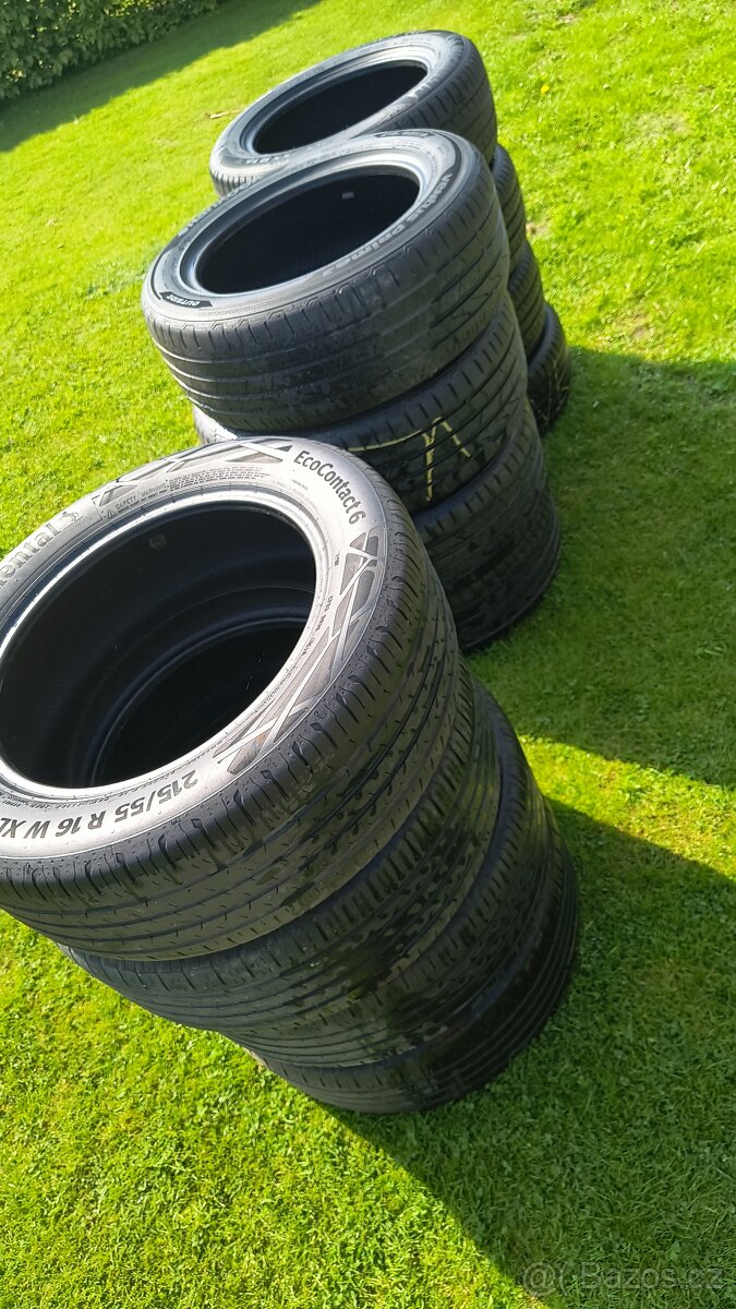 Použité letní pneumatiky 215/55 R16