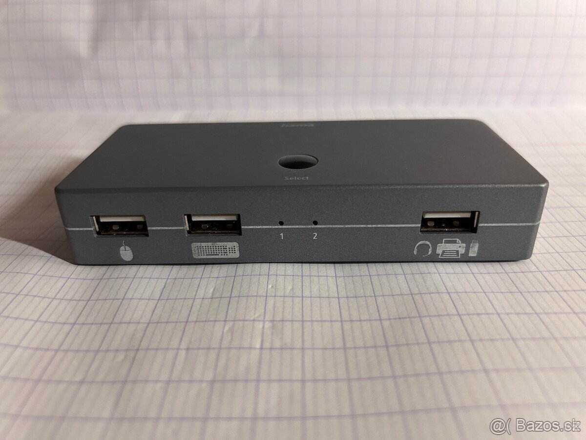 KVM (HDMI+USB) prepínač pre 2 PC na 1 monitor. V zaruke