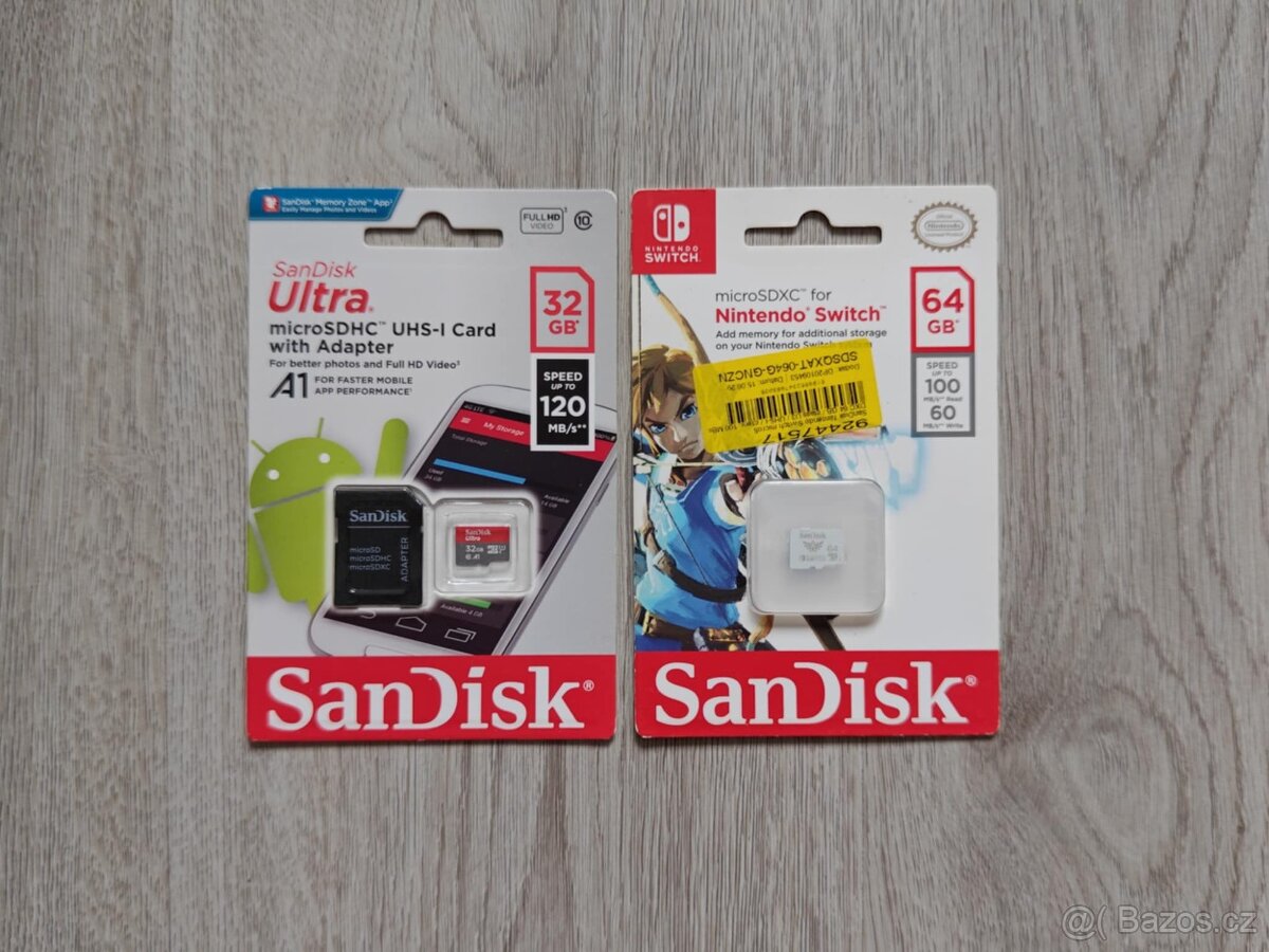 Micro SD karta - nové, nepoužité v obalu