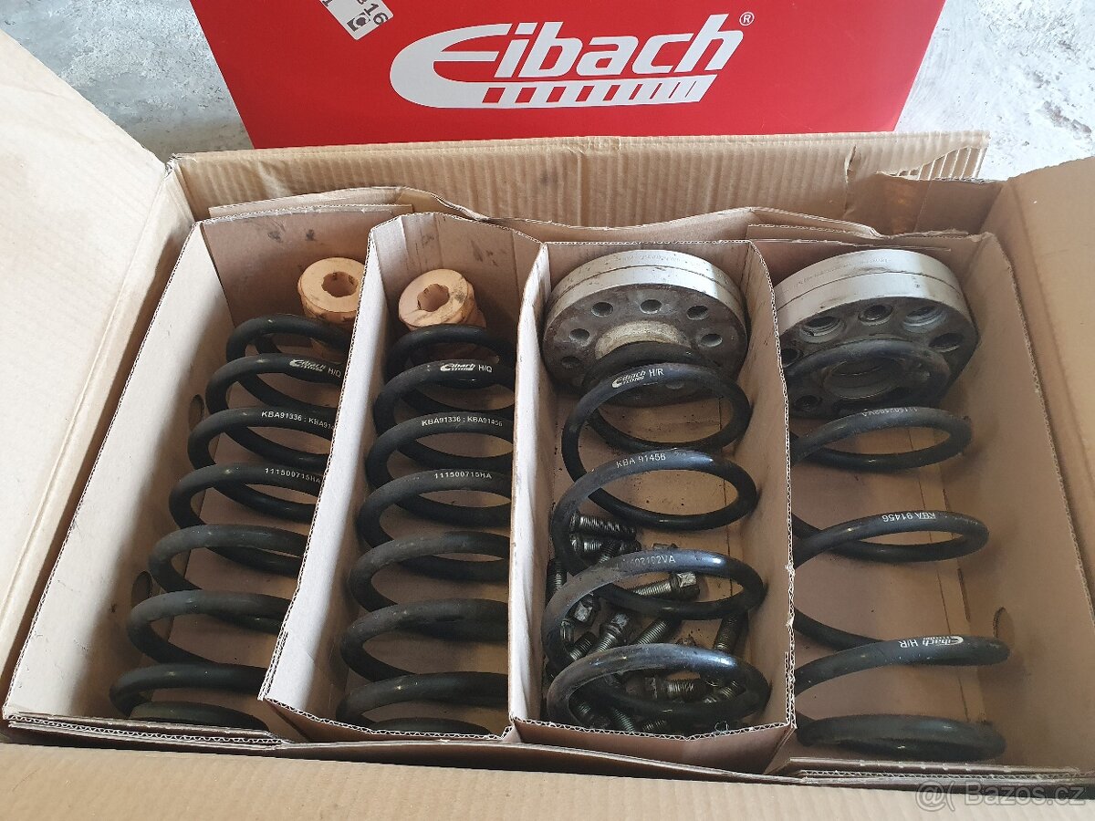 Sportovní pružiny Eibach Pro-Kit + podložky Škoda Octavia 3