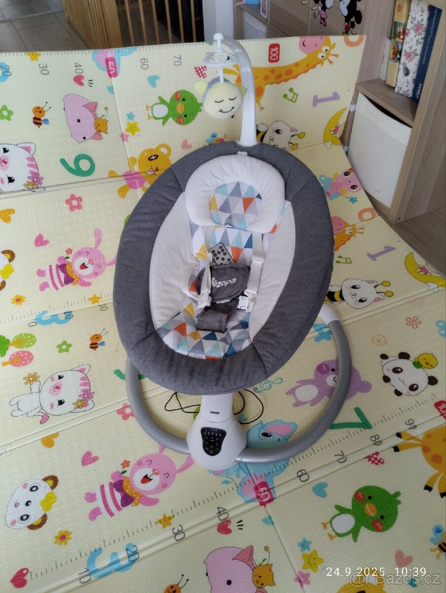 Dětská vibrační a houpací lehačka Zopa Lullaby