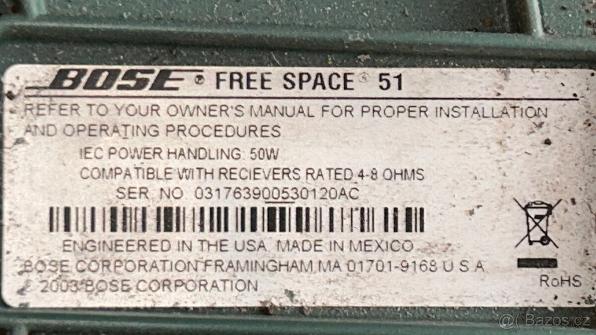 BOSE FreeSpace 51 - venkovní repro