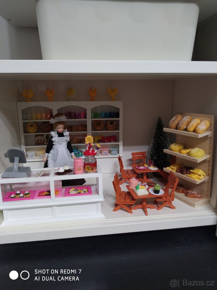Cukrárna pekárna pro sběratele nábytek miniatura 1:12