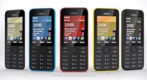 NOKIA 208 funkční s baterií, v červeném a černém provedení