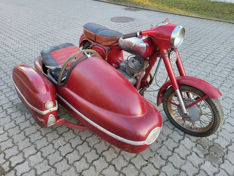 Jawa 350 se sajdou,sidecar 560