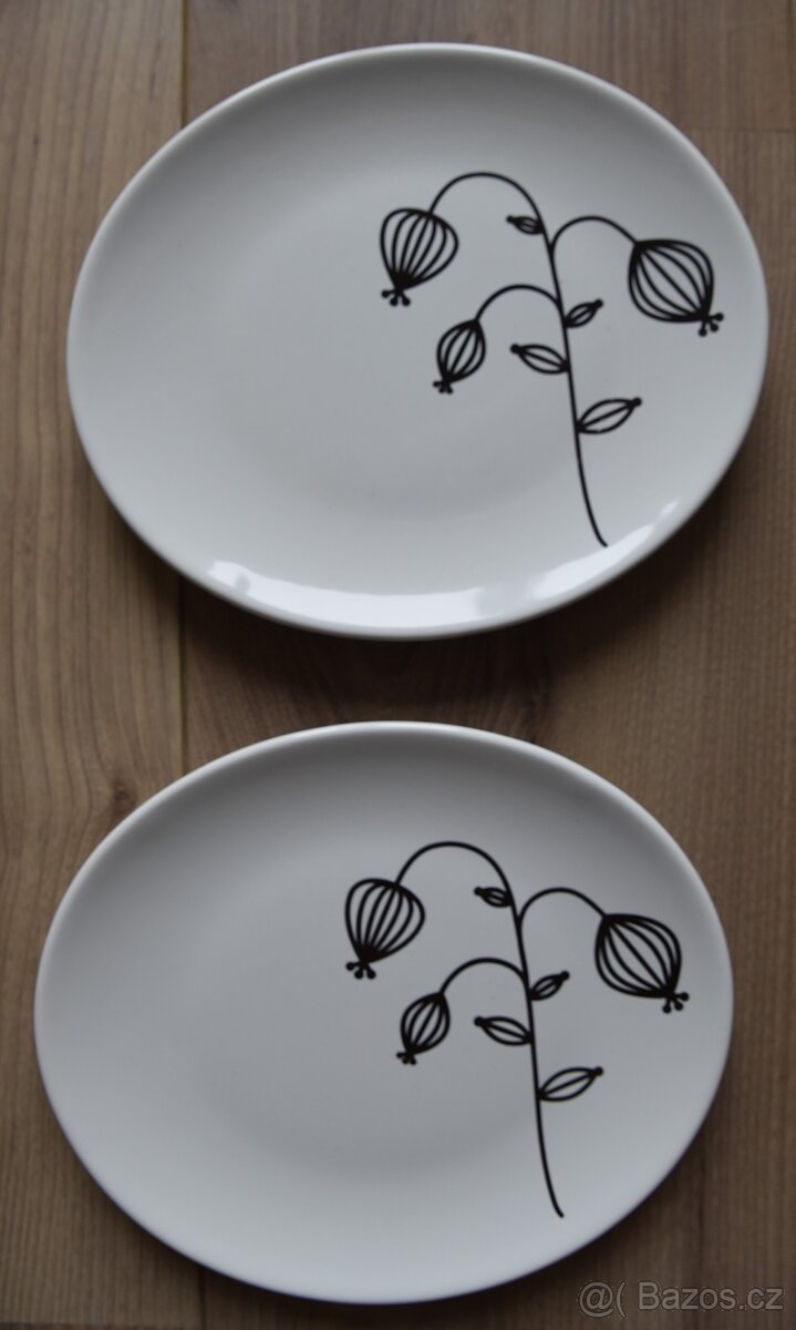 Dva dezertní talíře IKEA
