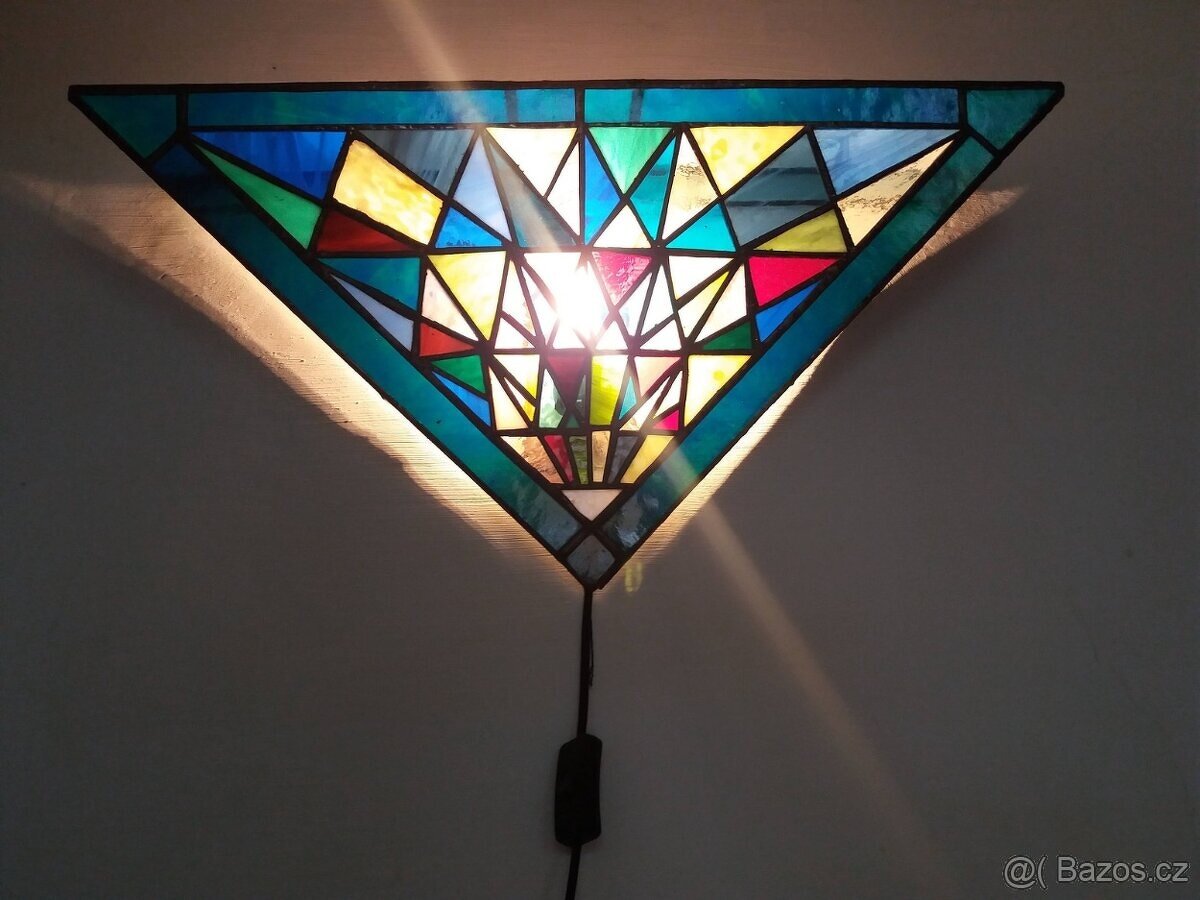 Nástěnná lampa D. I. - vitráž