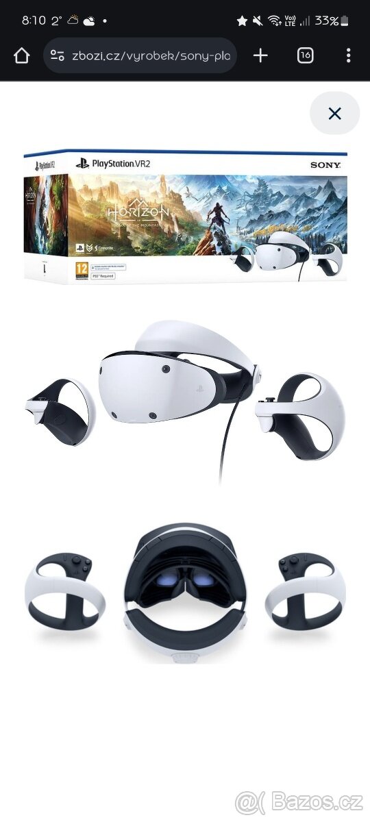 Virtuální realita VR2 Playstation 5. Meta quest 3