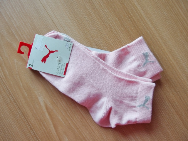 Kotníkové ponožky v. 35-38 zn. Puma (2 páry) - NOVÉ