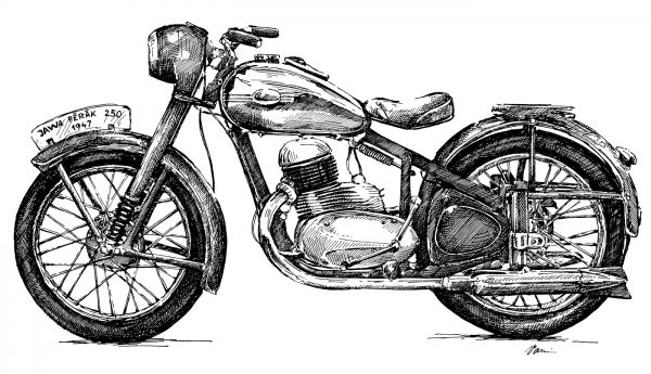 Koupím - doklady - Jawa 250 Pérák