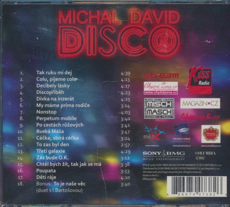 SHÁNÍM Chybějící hud.podklady Michala Davida z CD DISCO 2008