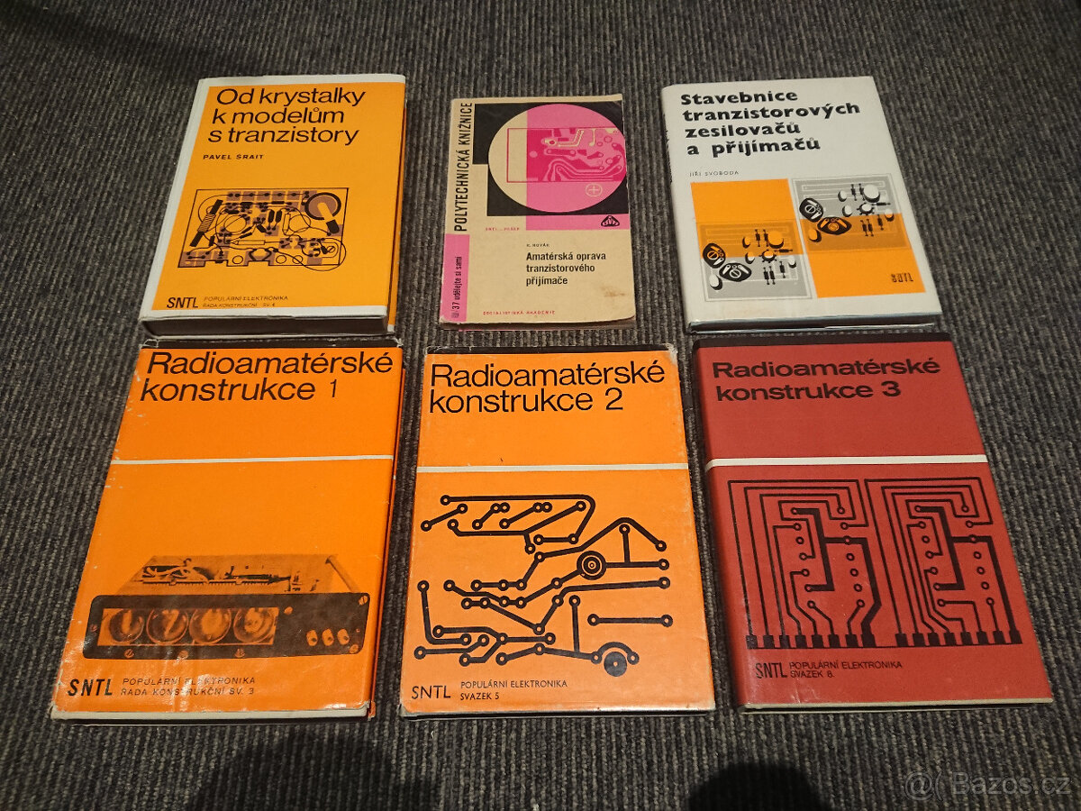 Knihy: radiotechnika, elektronika, bastlení, tranzistor