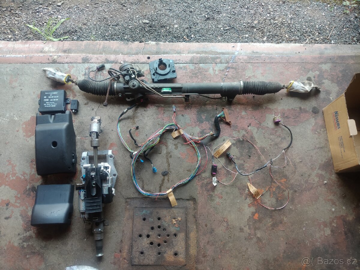 A6 C5 set servotronik + elektrický sloupek řízení