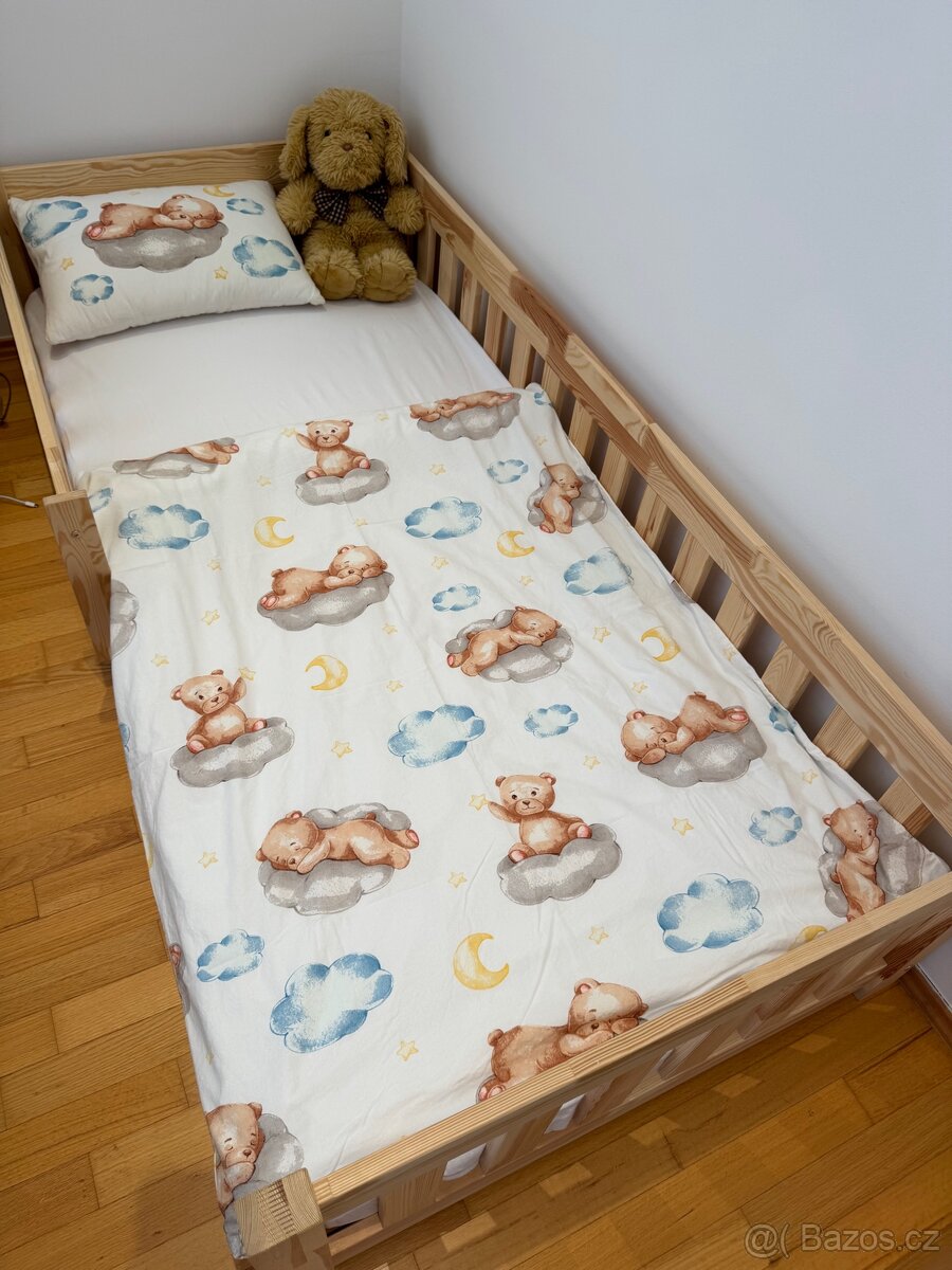 Montessori postel + Benab matrace + kompletní výbava