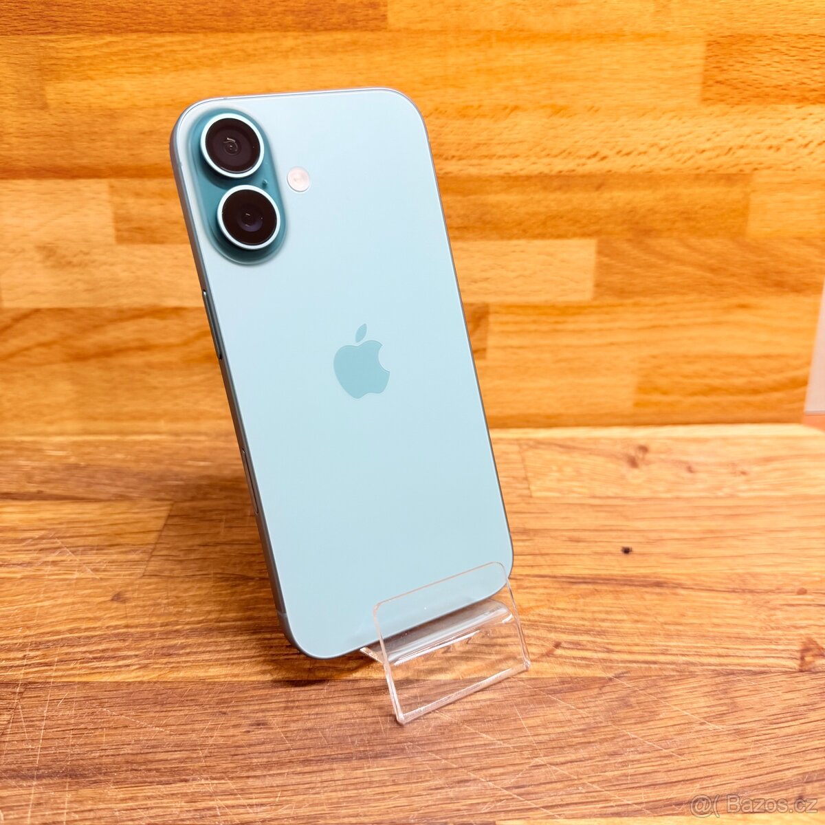 IPhone 16 128GB, modrozelený, 100% baterie (rok záruka)