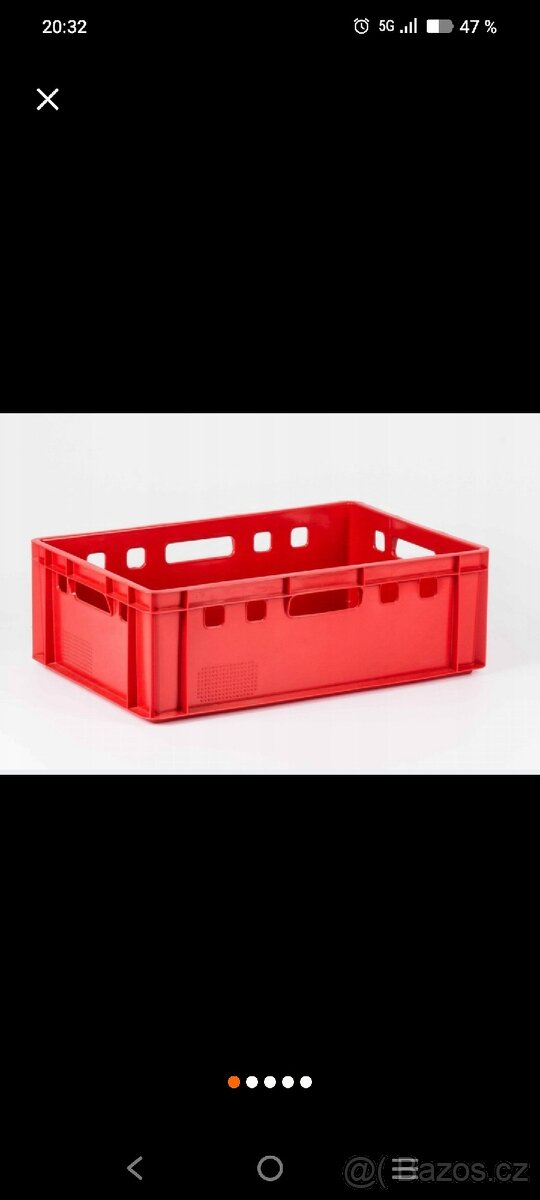 Přepravka červená E2-více kusů