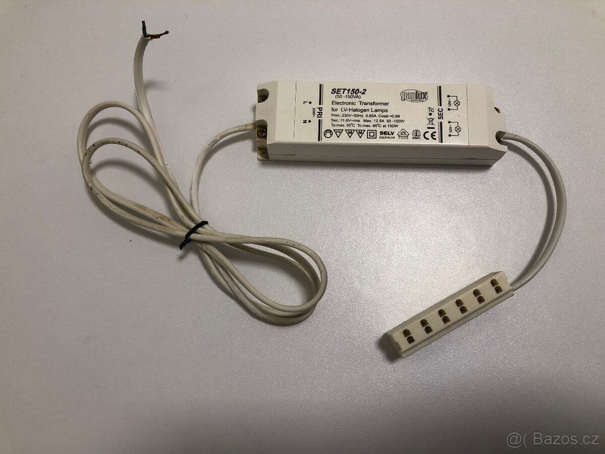 Transformátor 12V/150W pro halogenové žárovky