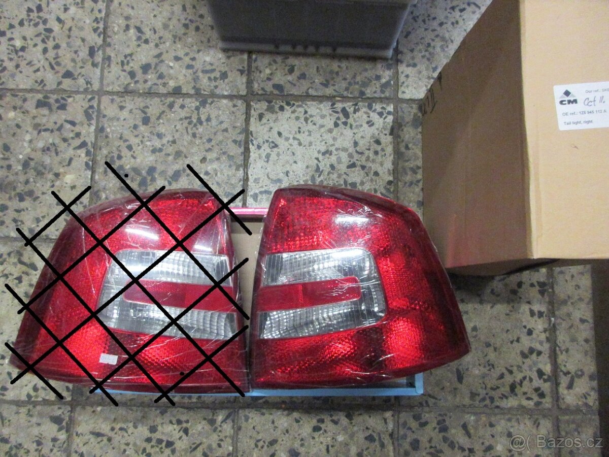Zadní lampa - svítilna pravá pro vůz Škoda Octavie II
